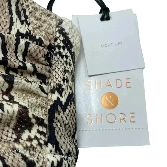 Shade & shore light lift bikini top 32B snakeskin print new with tags - Picture 4 of 4